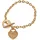 FIRETTI Herz LIEBE Armband Edelstahl goldfarben 20 cm