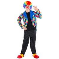 dressforfun Clown-Kostüm Herrenkostüm Clown Oleg schwarz XXL - XXL