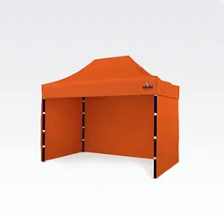 Faltzelte 2x3 - mit 3 Wänden - Orange