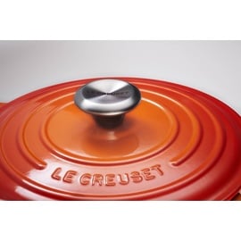 Le Creuset Signature Bräter 22 cm rund hoch ofenrot