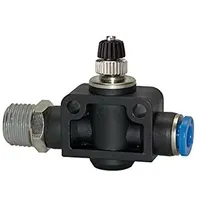 Riegler Drosselrückschlagventil »Blaue Serie«, gerade, R 3/8 außen Ø8mm
