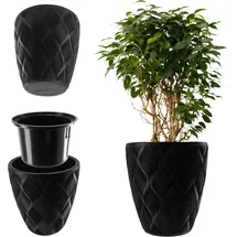 Kadax 40 x 40 x 20 cm Schwarz