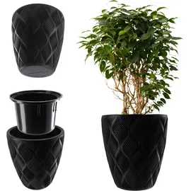 Kadax 40 x 40 x 20 cm Schwarz