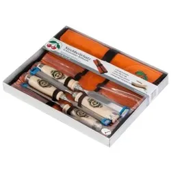Kirschen Werkzeuge Kirschen - Stechbeitelset - 4 Stücke - in Werkzeugrolle