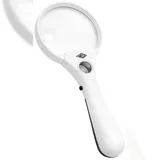 Wedo Lupe weiß/schwarz 3-fach, 4,5-fach, 12-fach