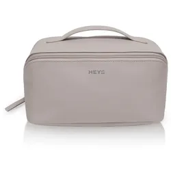 Kosmetiktasche HEYS "Cosmetic Travel Bag Schönheit", Damen, Gr. B/H/T: 12cm x 23cm x 12cm, beige (atmosphere), Polyester, Taschen, Make Up Case Beauty Bag Kulturbeutel