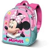 Disney Minnie Maus Charm-Elite 3D Rucksack, Rosa, 25 x 30 cm, Kapazität 7 L