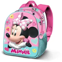 Disney Minnie Maus Charm-Elite 3D Rucksack, Rosa, 25 x 30 cm, Kapazität 7 L