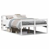 vidaXL Seniorenbett mit Kopfteil ohne Matratze Weiß 150x200 cm