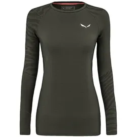 Salewa Cristallo Warm Langarm-baselayer Dark Olive L