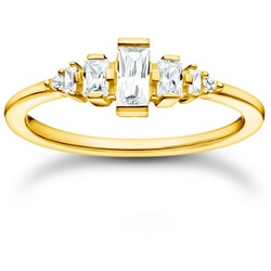 THOMAS SABO Fingerring Thomas Sabo Ring Silber gelb TR2347-414-14-54 Charming Vintage goldfarben