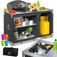 Kesser KESSER® Campingschrank, Campingküche mit Aluminiumgestell, inkl.Tragetasche , Kocherschrank