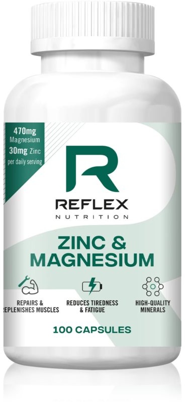 Reflex Nutrition Zinc & Magnesium Kapseln für eine einwandfreie Funktion des Organismus 100 KAP