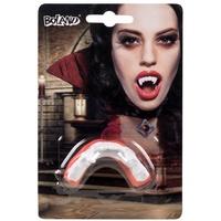 Boland 74585 - Vampirzähne, gruseliges Gebiss aus Kunststoff, für Erwachsene, Kostüm, Karneval, Mottoparty, Halloween