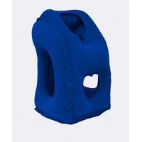 Caterize Nackenhörnchen Reisekissen Unterstützung Kopfstütze Tragbare Aufblasbares zum Schlafe blau