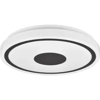 Trio Reality Leuchten LED Deckenleuchte Bunda R64361132, Kunststoff schwarz