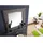 Massivmoebel24 Badspiegel Akazie 70x12x78 grau lackiert PURE ACACIA #603