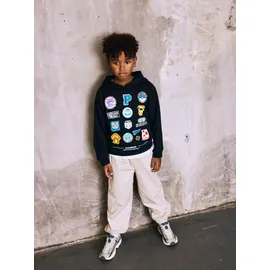 NAME IT Sweatshirt NAME IT "NKMJIMM POKEMON NREG SWE WH UNB NOOS SKY", Jungen, Gr. 116, schwarz, Sweatware, Obermaterial: 60% Baumwolle, 40% Polyester, bedruckt, regular fit normal, Rundhals, Rippbündchen, Sweatshirts Sweatshirt