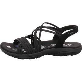 SKECHERS 163185 BBK REGGAE SLIM - SUNNYSIDE Schwarz Sandal Gr. 42