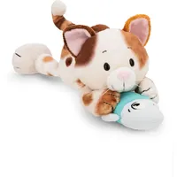 NICI Kuscheltier Glückskatze - 30 cm liegend braun -