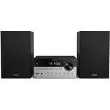 Philips TAM4205M2/12 Heim-Audio-Mikrosystem mit CD USB BT schwarz/silber