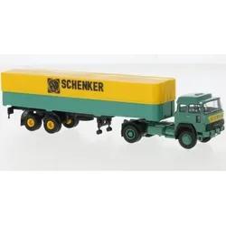 BREKINA 83253 1:87 Magirus 310 D 16 PP-Sattelzug, Schenker, 1974