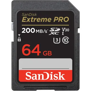 SanDisk Extreme Pro SDXC UHS-I U3 R200/W90 64 GB