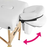 Tectake tectake® 2 Zonen Massageliege-Set, Breite 59 cm, Polsterung 7,5 cm, mit Holzgestell, 220 x 83 x 87,5 cm