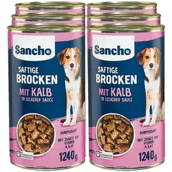 Sancho Hundenahrung Kalb 1240 g, 6er Pack