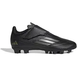 Adidas F50 Club Velcro Football Boots Flexible Ground Fußballschuhe, core Black/Iron MET/Gold met, 35 EU - 35 EU