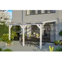 SKANHOLZ Terrassenüberdachung Bormio 434 x 300 cm weiß