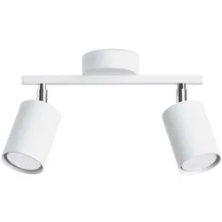 Deckenlampe Wohnzimmerlampe Deckenleuchte Spotleuchte Weiss beweglich L 26 cm