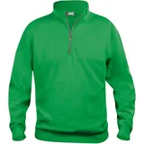New Wave Basic Halb-Zip Sweatshirt Herren Apfelgrün XL