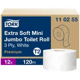 Essity Germany GmbH Toilettenpapier Tork extra weiches Mini Jumbo Toilettenpapier – 3-lagig