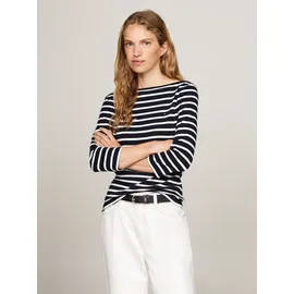 Tommy Hilfiger New Cody Slim 3/4-arm T-Shirt Nos Breton Desert Sky / Ecru M