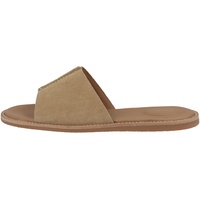 CLARKS Damen Karsea Mule Slide Sandal, Light Tan Suede, 37.5