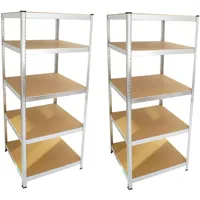 Trutzholm 2x Schwerlastregal 180x75x75cm 875 kg 5 Böden Regal Steckregal Lagerregal