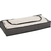 Testrut axentia Unterbettkommode, grau/transparent/schwarz, ca. 100 x 15 x