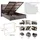 Bambi Boxspringbett 160x200 mit Bettkasten mit Matratzen Thermo Control Set Stauraum 7-Komfortzonen H3 (Weiß) - Weiß