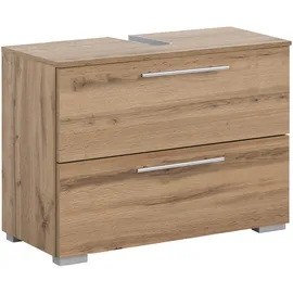 Schildmeyer Waschbeckenunterschrank Carlos 80,2 x 59,1 x 35 cm Eiche Matt