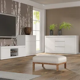 petits-meubles Sideboard 150 x 89 cm Weiß