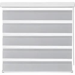 Doppelrollo Thomas in Grau ca. 90x210cm