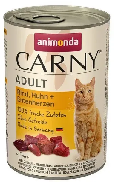 ANIMONDA Carny Rind, Huhn, Entenherzen 800 g