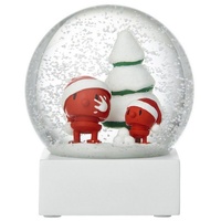 Hoptimist Santa snow globe