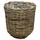 Van der Leeden Rattan Übertopf Ø 29 x 30 cm Grau