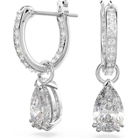 Swarovski Paar Ohrhänger Silber mit weißen Zirkonia Swarovski Kristallen, 5636716