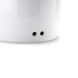 Continenta Brottopf mit Holzdeckel oval 30 cm weiß