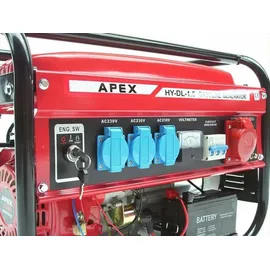 Apex Digital Elektro-Start Benzin Stromerzeuger 9500E Generator 230V 400V Stromaggregat 66265