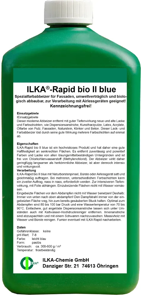 ILKA - Rapid bio II blue - Spezialfarbabbeizer - 10kg