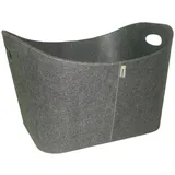 ADURO Holzkorb Baseline Filz 55 x 45 x 30 cm Grau